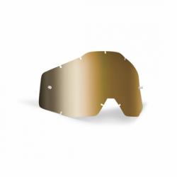 Ecran de lunettes FMF POWERBOMB/POWERCORE écran de remplacement anti-buée or réaliste